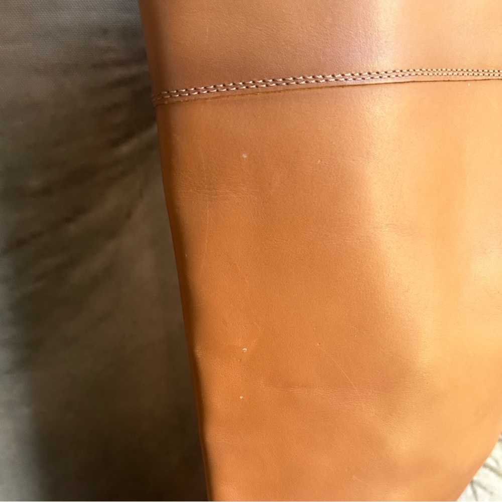 🌸SAM EDELMAN🌸 Drina Ath Whisky Almond Toe Knee High Riding Boots Size: 6 - Picture 14 of 16